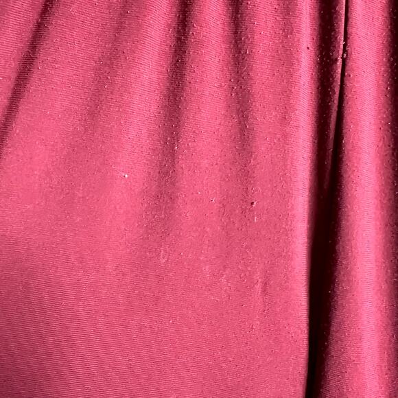 NY Collection Petite Plus Jumpsuit Women Size 1XP Burgundy Flattering Modest - Picture 11 of 16